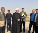 بازدید مسئول حوزه نمایندگی ولی فقیه در سازمان منابع طبیعی کشور از کمربند سبز یزد