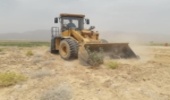 ٤٢ هزار و ٩٠٠ متر مربع از اراضي ملي منطقه مهارلو رفع تصرف شد