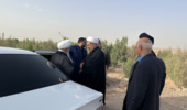 بازدید مسئول حوزه نمایندگی ولی فقیه در سازمان منابع طبیعی کشور از کمربند سبز یزد