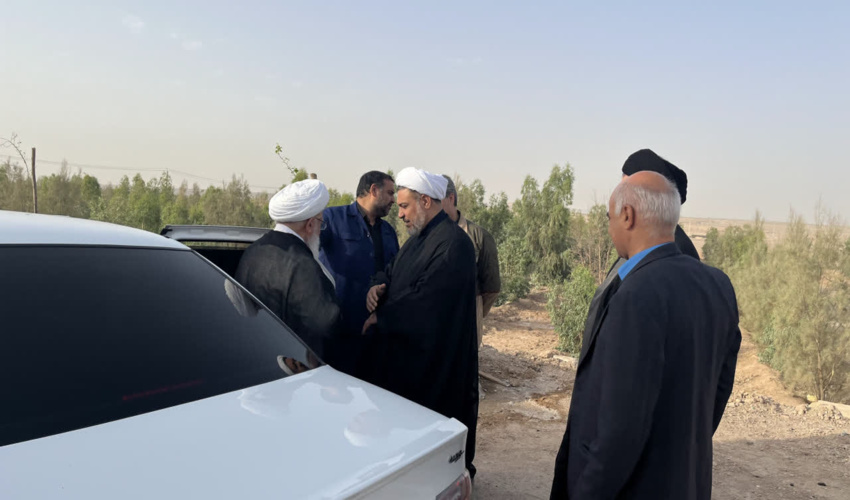 بازدید مسئول حوزه نمایندگی ولی فقیه در سازمان منابع طبیعی کشور از کمربند سبز یزد