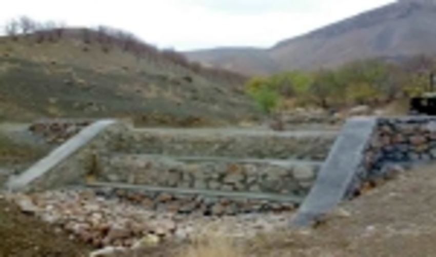 ۳ بند سنگ و ملات منطقه ابر و قطری شاهرود به اتمام رسید