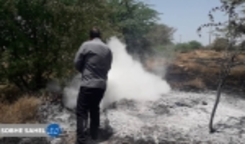 مهار آتش سوزی در اراضی جنگلی میناب