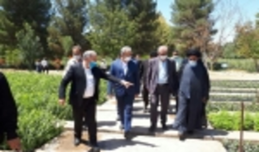 بازدید وزیرجهاد كشاورزی از نهالستان منابع طبیعی استان ایلام
