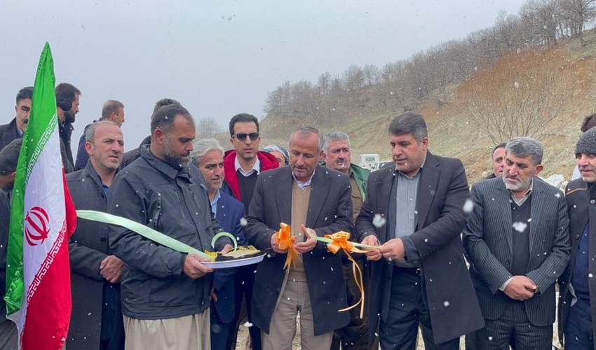 آذربایجان غربی/ افتتاح سازه آبخیزداری در شهر میرآباد به مناسبت دهه  مبارک فجر