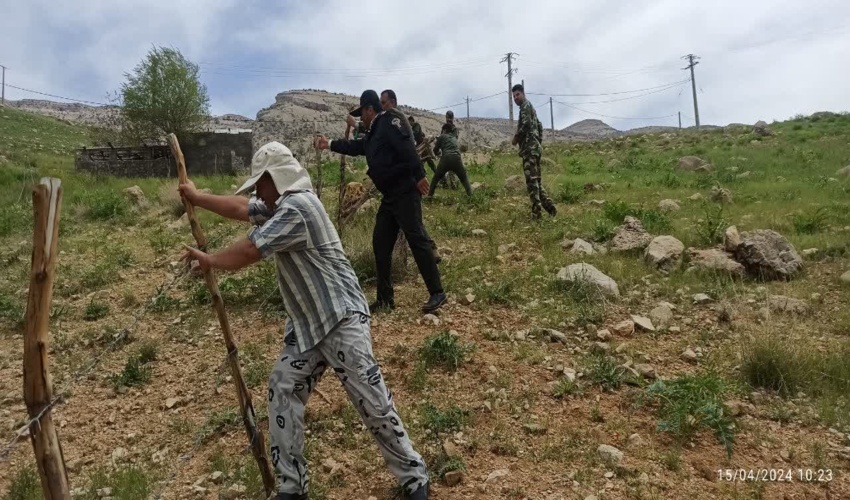 کهگیلویه/ 13 هکتار زمین منابع طبیعی در چرام از تصرف سودجویان خارج شد