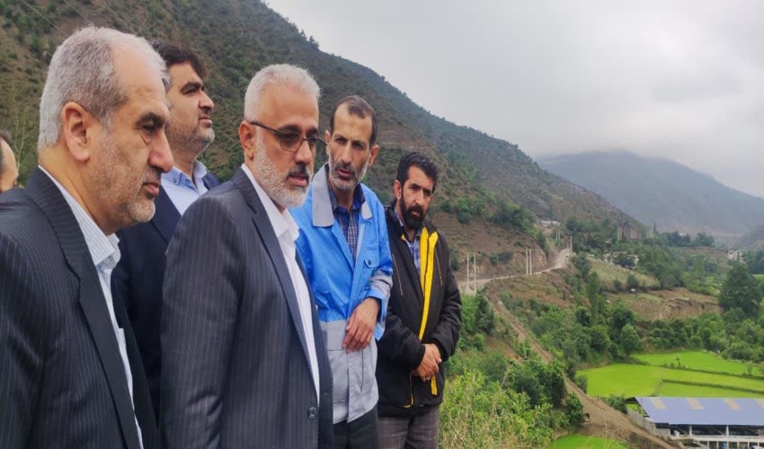 بازدید رئیس سازمان منابع  طبیعی از مناطق سیل زده سوادکوه ساری
