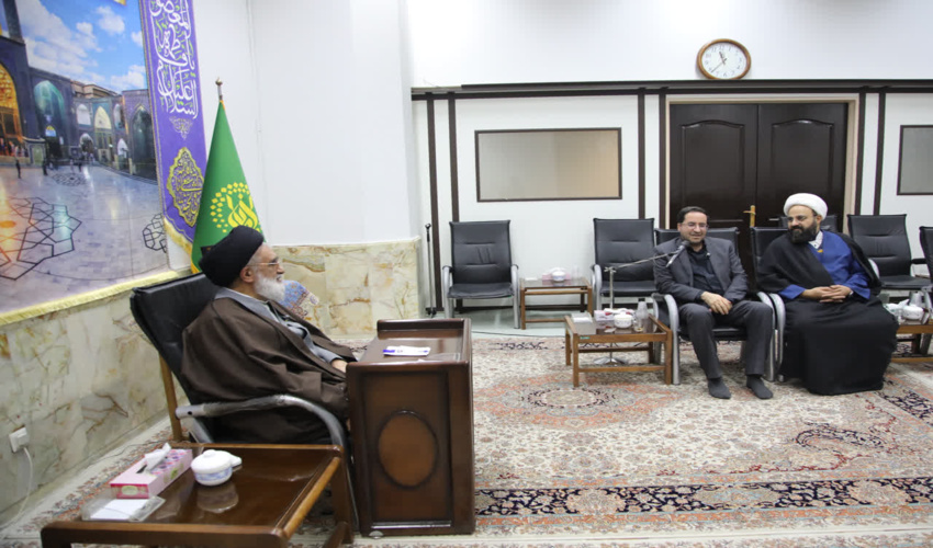 دیدار دکتر افلاطونی رئیس سازمان منابع‌طبیعی کشور با آیت الله سعیدی امام جمعه قم